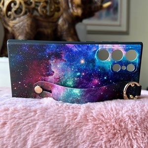 For Samsung Galaxy S22 ultra phone case with wrist strap kickstand keychain ring